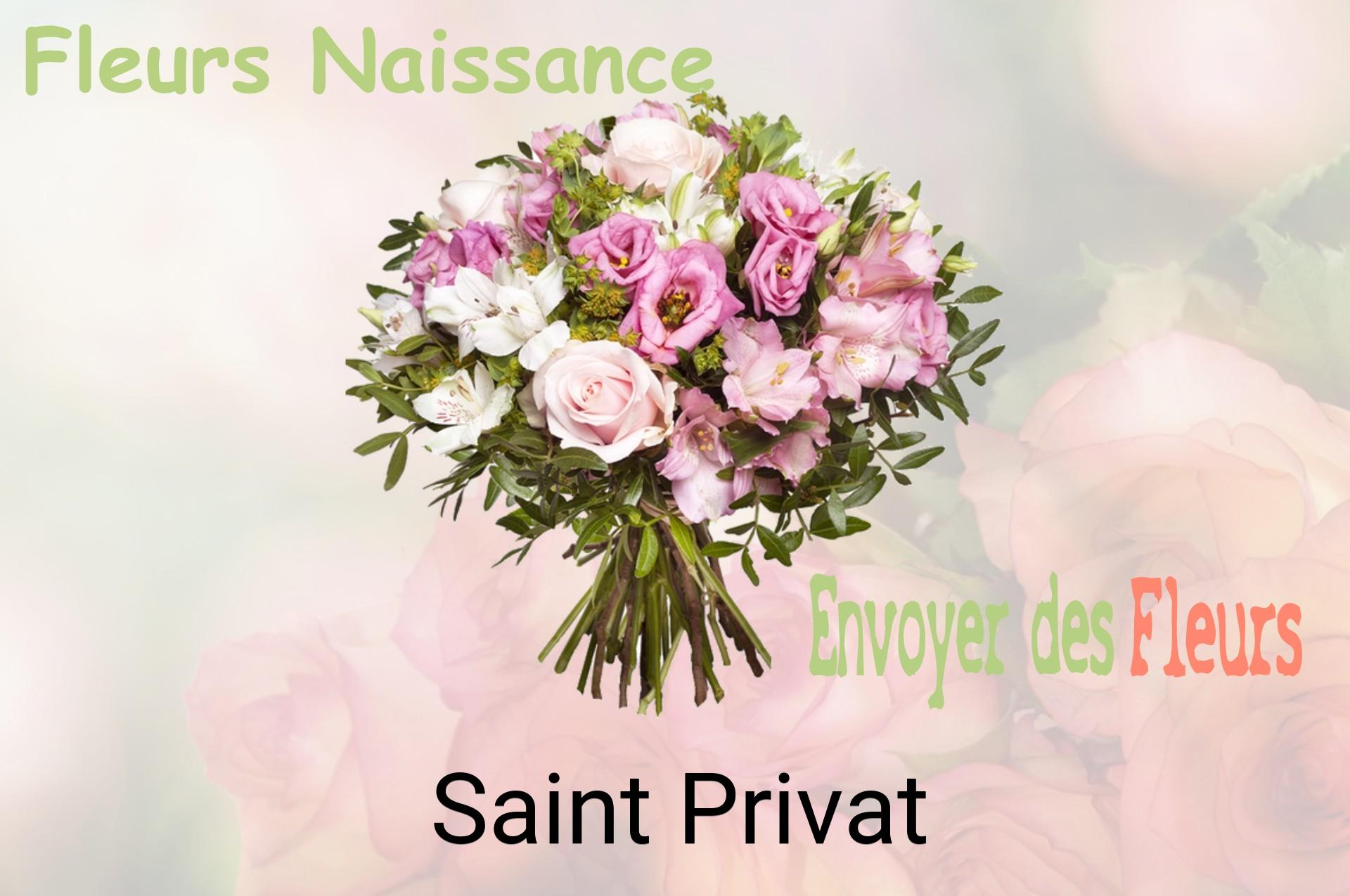 Bouquet de fleurs de naissance livré à Saint-Privat